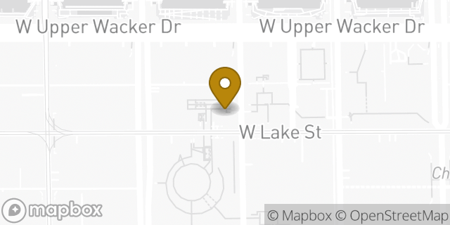 Map showing the location of Alamo Rent A Car in Chicago, IL 60601