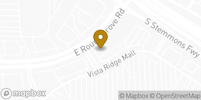Map showing the location of Pearle Vision in Lewisville, TX 75067