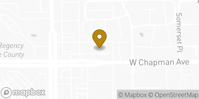 Map showing the location of Subway in Anaheim, CA 92802
