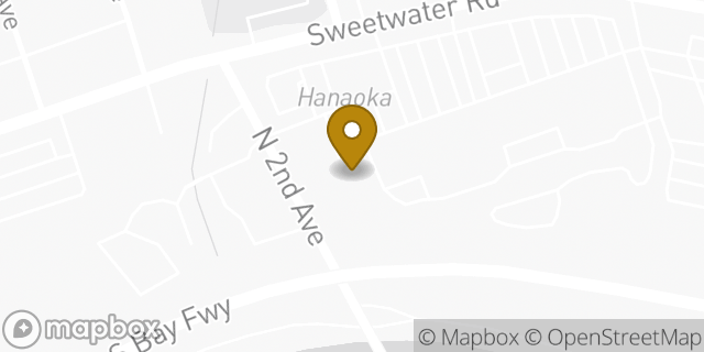 Map showing the location of Amazon Locker - Anum in National City, CA 91950