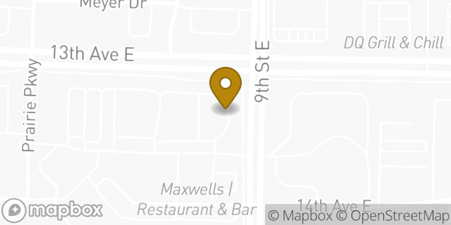 Map showing the location of Subway in West Fargo, ND 58078
