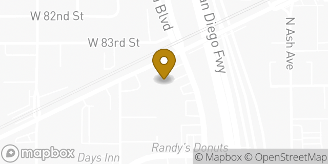 Map showing the location of Amazon Locker - Arch in Inglewood, CA 90301
