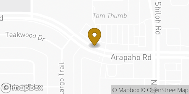 Map showing the location of ATM TomThumb in Garland, TX 75044
