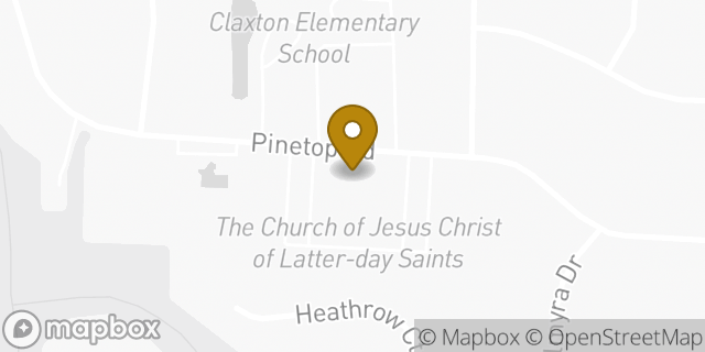 Map showing the location of The Church of Jesus Christ of Latter-day Saints in Greensboro, NC 27410