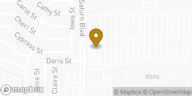 Map showing the location of Bank Of America in San Diego, CA 92154