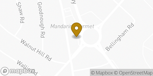 Map showing the location of Starbucks in Brookline, MA 02467