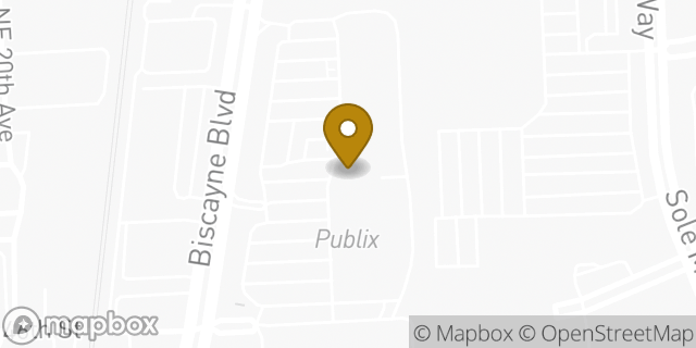 Map showing the location of The UPS Store in North Miami Beach, FL 33181