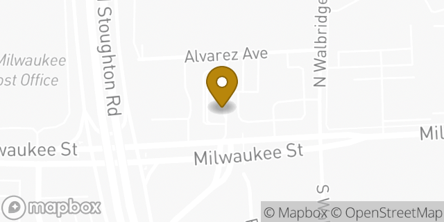 Map showing the location of McDonald's in Madison, WI 53714