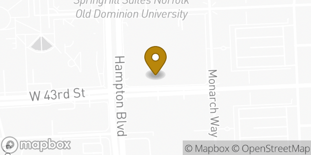 Map showing the location of Amazon Locker - Locksmith in Norfolk, VA 23508