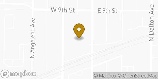 Map showing the location of Starbucks in Azusa, CA 91702