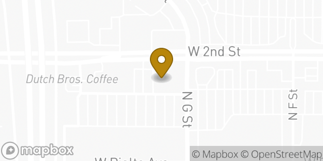 Map showing the location of Subway in San Bernardino, CA 92410