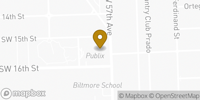 Map showing the location of Publix in West Miami, FL
