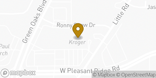 Map showing the location of Kroger in Arlington, TX 76016