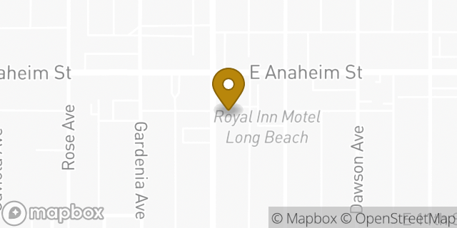 Map showing the location of Bank of America in Long Beach, CA 90804