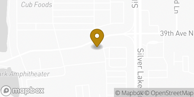 Map showing the location of Chipotle Mexican Grill in Minneapolis, MN 55421