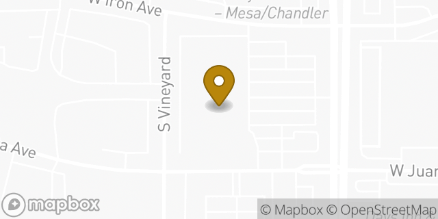 Map showing the location of The Home Depot in Mesa, AZ 85210