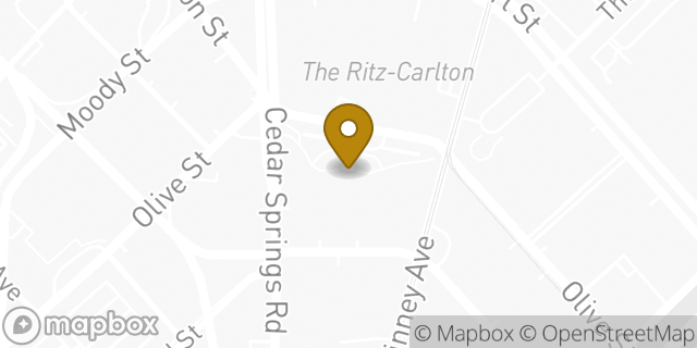 Map showing the location of Starbucks in Dallas, TX 75201