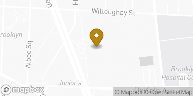 Map showing the location of Amazon Locker - Autograph in Brooklyn, NY 11201