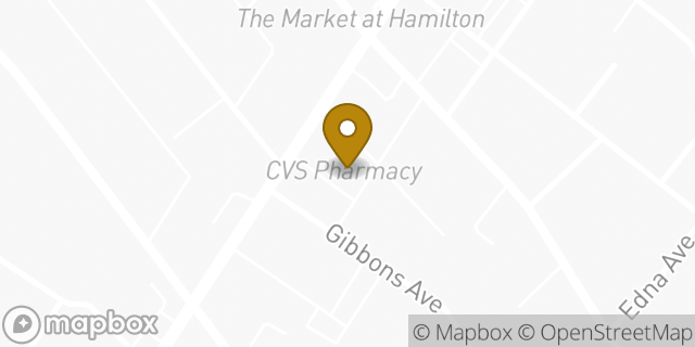 Map showing the location of CVS Pharmacy in Baltimore, MD 21214