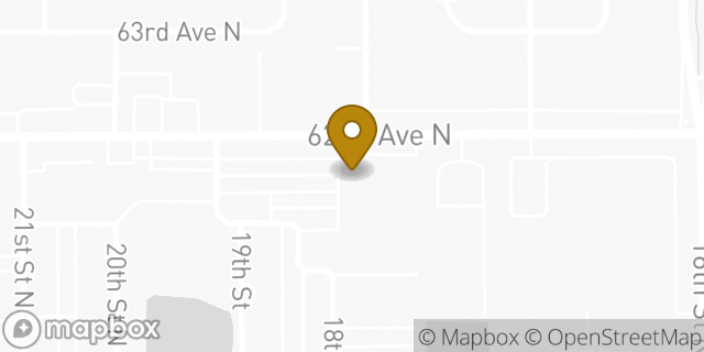 Map showing the location of Amazon Locker - Core in St Petersburg, FL 33702