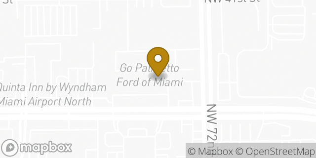 Map showing the location of Palmetto Ford of Miami in Miami, FL 33166