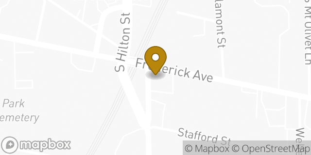 Map showing the location of McDonald's in Baltimore, MD 21229