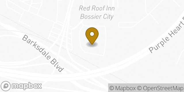 Map showing the location of Sunglass Outfitters By Sunglass Hut in Bossier City, LA 71111