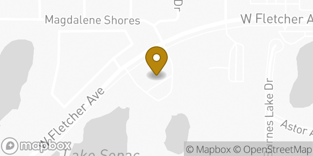 Map showing the location of The Church of Jesus Christ of Latter-day Saints in Tampa, FL 33612