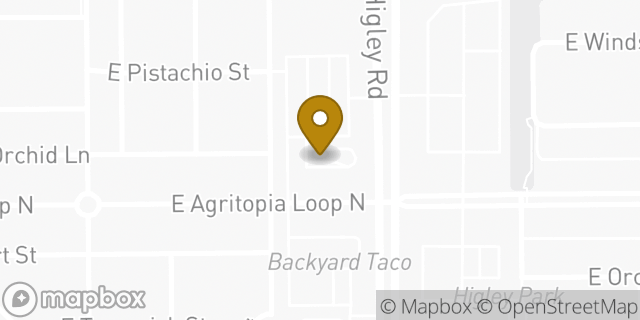 Map showing the location of AZ0624 Gilbert Higley Rd in Gilbert, AZ 85296