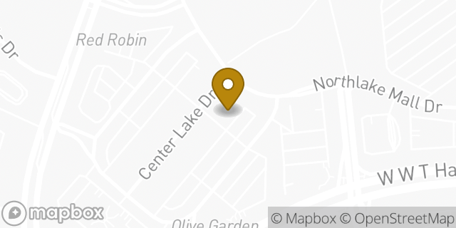 Map showing the location of Panera Bread in Charlotte, NC 28216