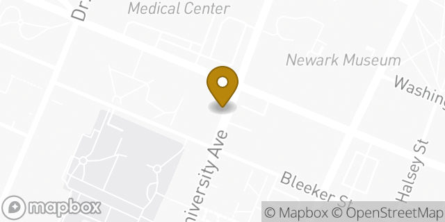 Map showing the location of Subway in Newark, NJ 07102