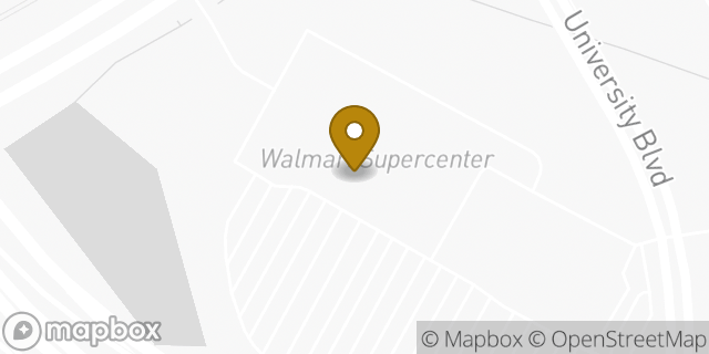 Map showing the location of Walmart in Sugar Land, TX 77478