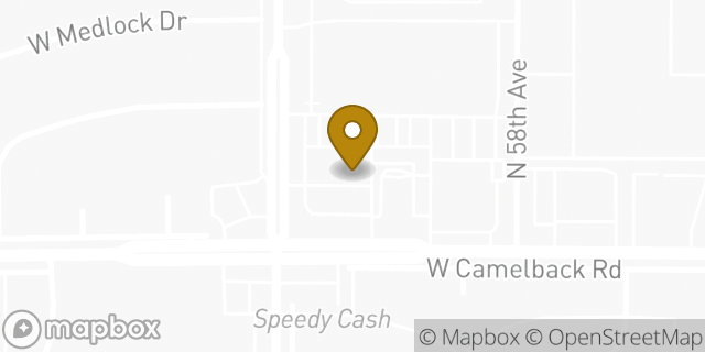 Map showing the location of Amazon Locker - Fragment in Glendale, AZ 85301
