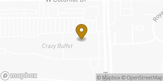 Map showing the location of Penske Truck Rental in Orlando, FL 32818