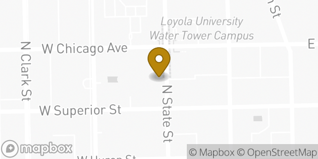 Map showing the location of Life Time Work River North in Chicago, IL 60654