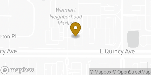 Map showing the location of McDonald's in Aurora, CO 80015