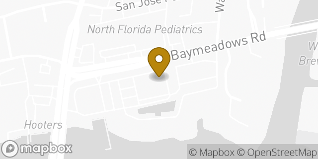 Map showing the location of The UPS Store in Jacksonville, FL 32217