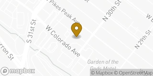 Map showing the location of Amazon Locker - Lipstick in Colorado Springs, CO 80904