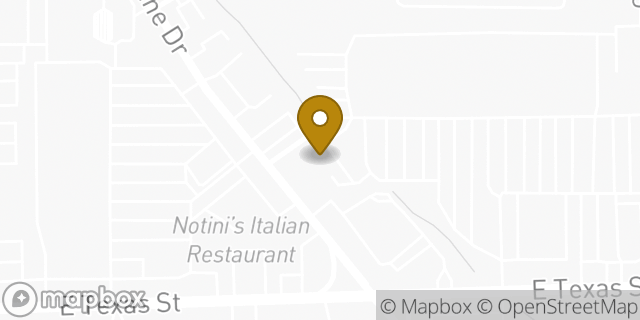 Map showing the location of The UPS Store in Bossier City, LA 71111