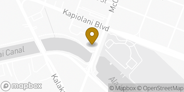 Map showing the location of American Legion in Honolulu, HI 96826