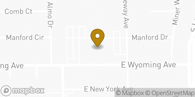 Map showing the location of The Church of Jesus Christ of Latter-day Saints in Las Vegas, NV 89104