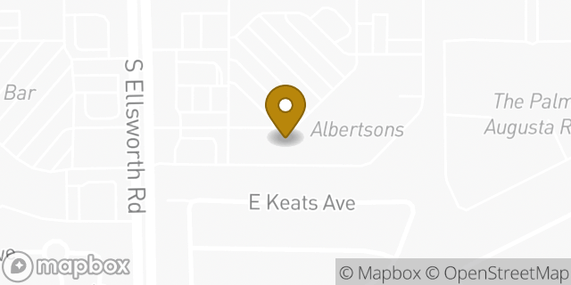 Map showing the location of The UPS Store in Mesa, AZ 85209