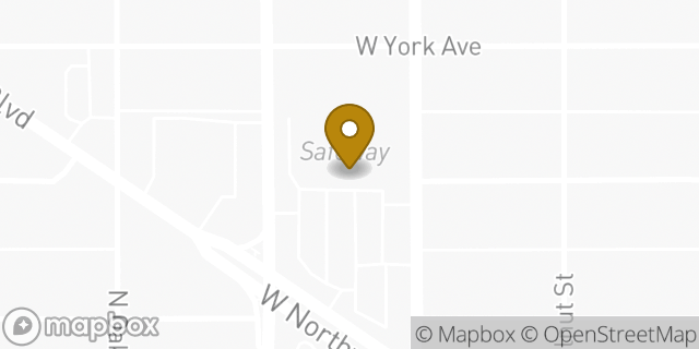 Map showing the location of Coinme in Spokane, WA 99205