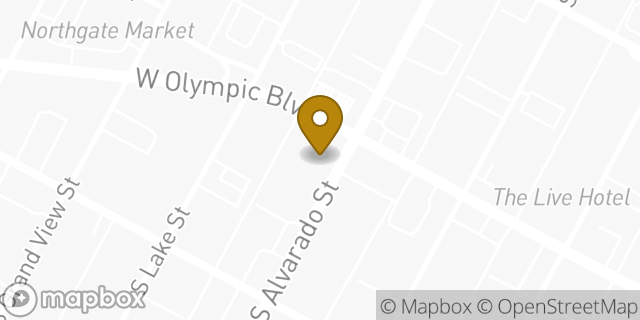 Map showing the location of Subway in Los Angeles, CA 90006
