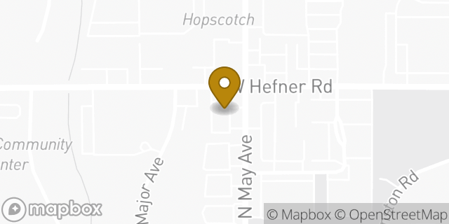 Map showing the location of McDonald's in The Village, OK 73120