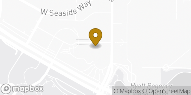 Map showing the location of Levi's Outlet Store in Long Beach, CA 90802