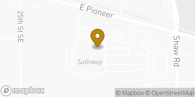 Map showing the location of Starbucks Coffee Company in Puyallup, WA 98372
