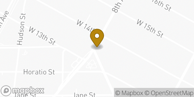 Map showing the location of Starbucks in New York, NY 10011