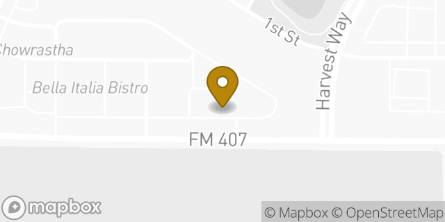 Map showing the location of Papa Johns in Northlake, TX 76247