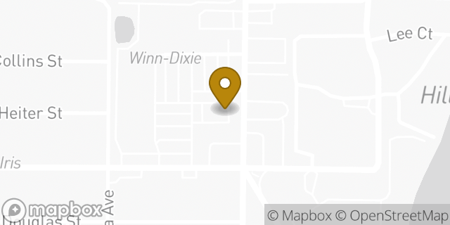 Map showing the location of Dunkin' in Tampa, FL 33607